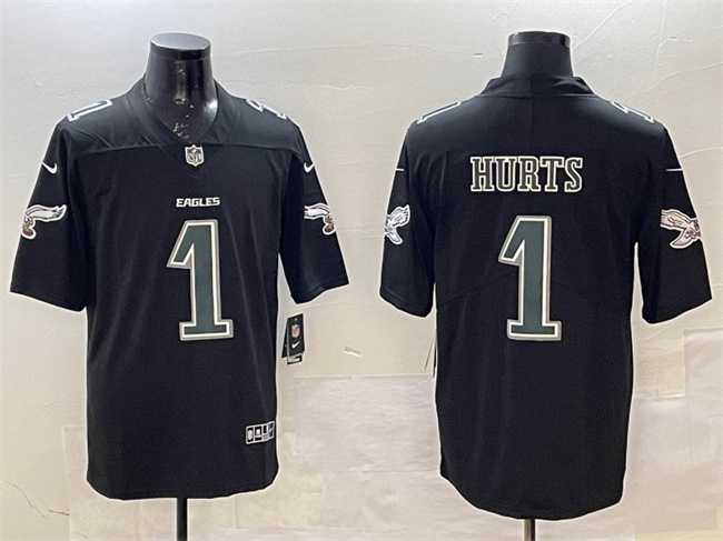 Men's Philadelphia Eagles #1 Jalen Hurts Black Fashion New Vapor Untouchable Limited Stitched Jersey Dzhi,We sell and wholesale Men's Philadelphia Eagles #1 Jalen Hurts Black Fashion New Vapor Untouchable Limited Stitched Jersey Dzhi on line form chian!